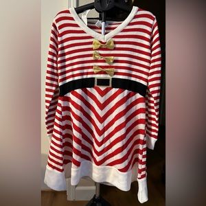 Planet Gold Plus - SANTA Sweater Dress Christmas - Plus - 1X NWT